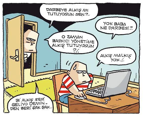 Karikatür sever misiniz? Var mı? Böyle hoşunuza giden veya güldüğünüz, Sizi gülümseten?