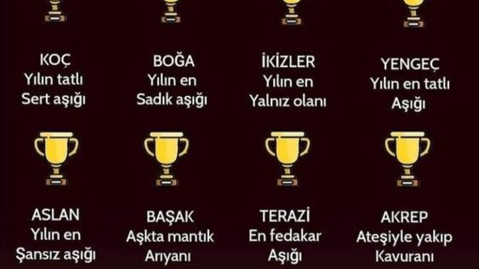 İşte burçlara göre yılın aşk ödülleri! Senin aşk ödülün ne?