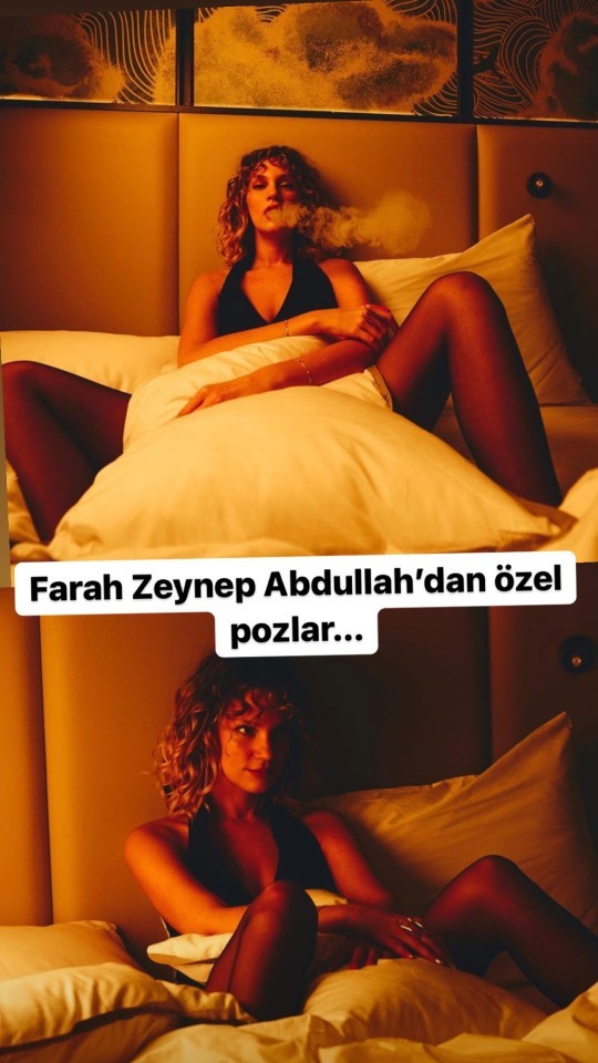 Farah Zeynep yatak pozuyla nasıl gözüküyor?