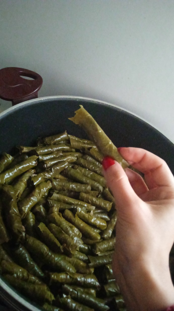 Yaprak sarma yaptım, sever misiniz?