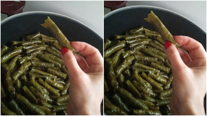 Yaprak sarma yaptım, sever misiniz?