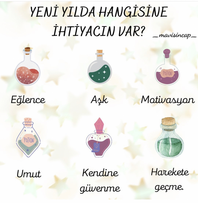 Yeni yılda bu iksirlerden hangisine ihtiyacın var?
