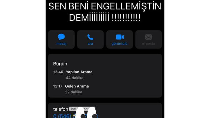 Sevdiklerinizin rehberinde nasıl kayıtlısınız ?