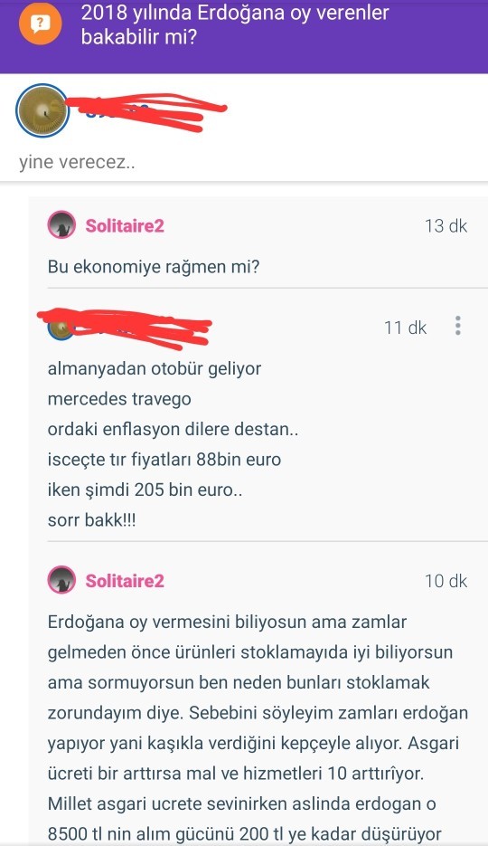 Akp li üyenin bana verdiği cevaplara bakabilir misiniz?