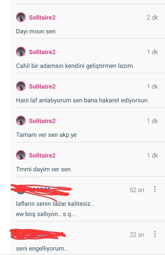 Akp li üyenin bana verdiği cevaplara bakabilir misiniz?