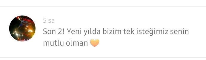 Yeni yılda mutluluğunuzu isteyen birileri var mı?