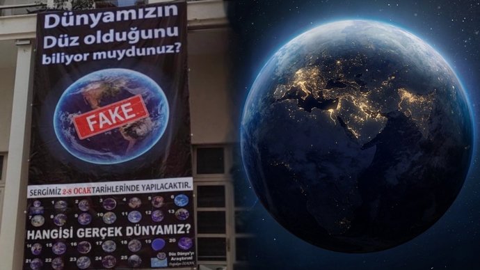 Adanada açılan Düz Dünya Sergisi sosyal medya gündeminde! Düz Dünya Teorisini duydunuz mu?