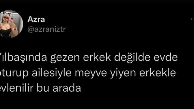 Yılbaşında gezen erkek mi evinde oturan erkek mi?