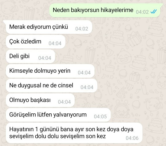 3.5 yıllık ciddi ve mutlu bi ilişkim 3 ay önce iyi bi şekilde bitimek zorunda kaldı. 1aylık sevgilim var ve eski sevgilim yazdı?