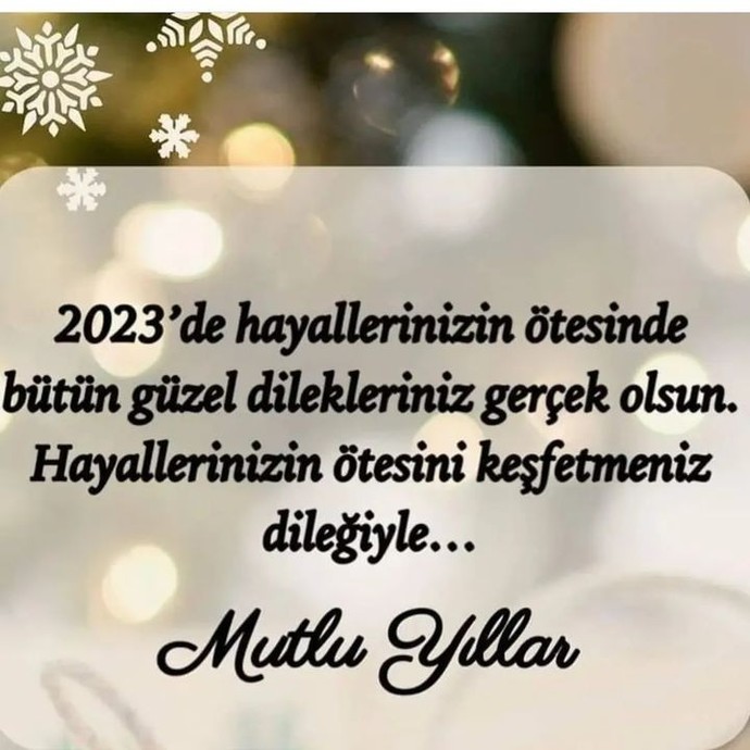 Herkese nice yıllar dileyelim mi?