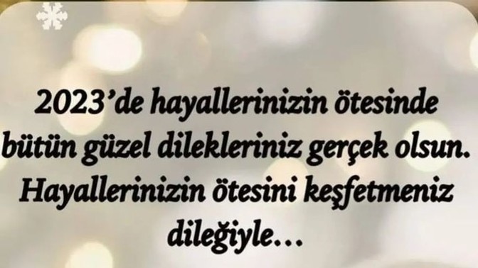 Herkese nice yıllar dileyelim mi?