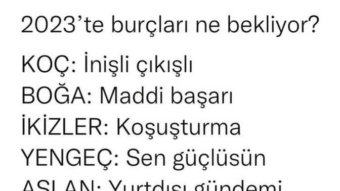 2023'te burçları neler bekliyormuş?