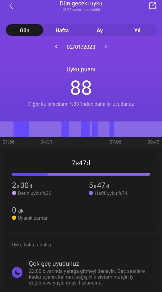 Uyku düzeniniz nasıldır?
