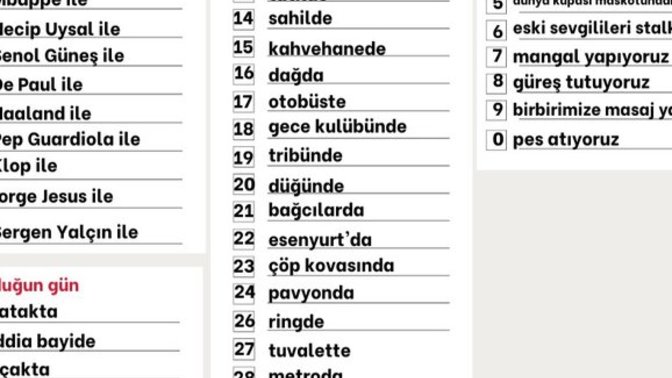 Doğum tarihinize göre kimle ne yapıyorsunuz?
