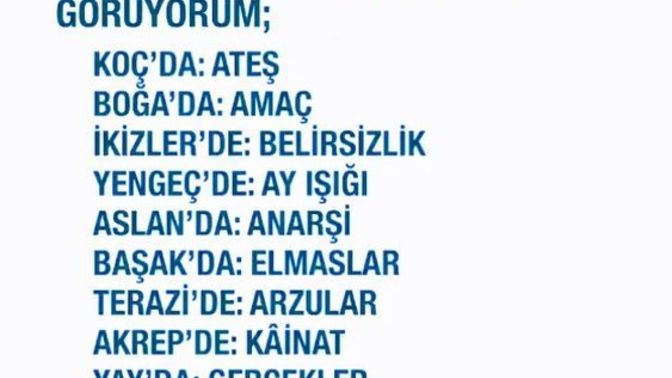 Burçların gözlerine baktığınızda ne görüyorsunuz?