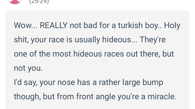 Bizim ırkımız neden güzel değil yaa?