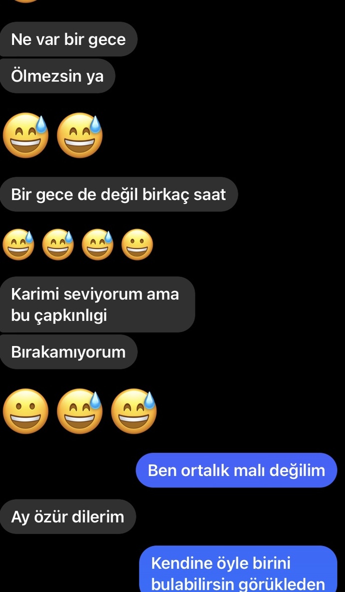 Daha dün gece oldu olay