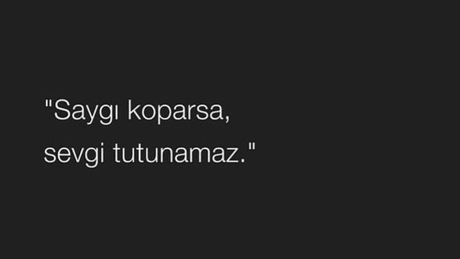 Sevginin olduğu yerde saygı olmak zorunda mı?