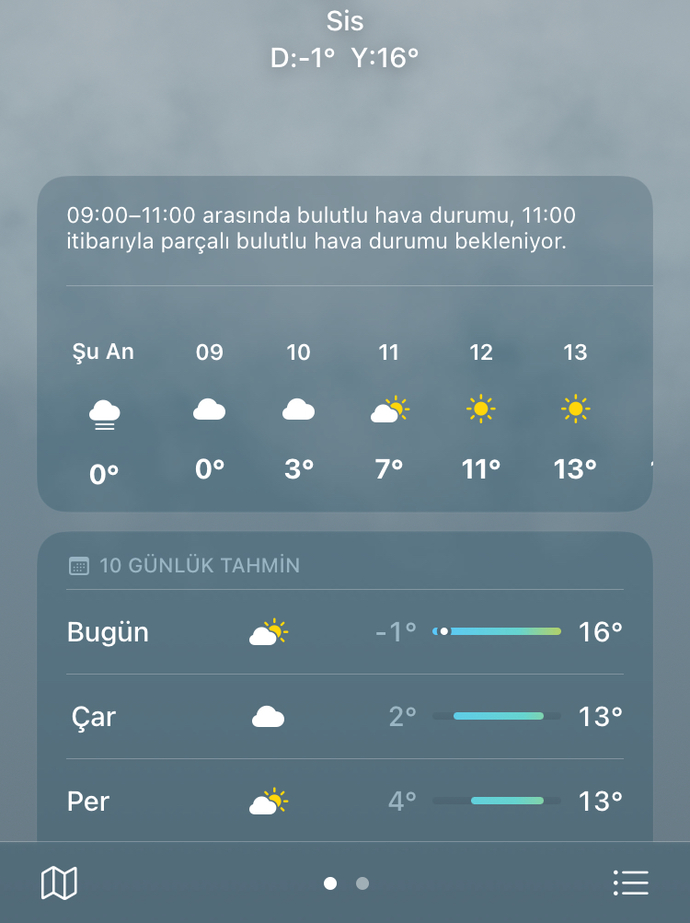 Bulunduğunuz yerde hava şu an kaç derece?