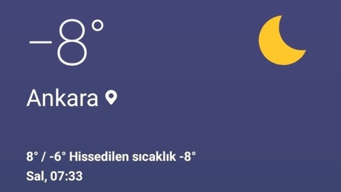 Bulunduğunuz yerde hava şu an kaç derece?