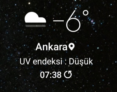 Sabah  Ankara  yine bildiğiniz gibi.
