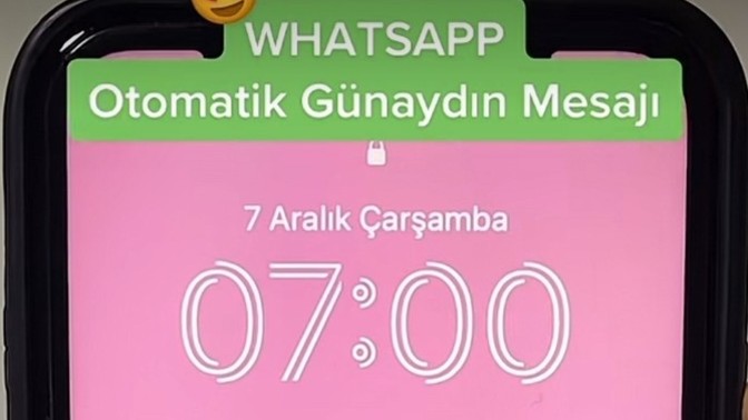 Sevgiline her sabah otomatik mesaj göndermek ister misin?