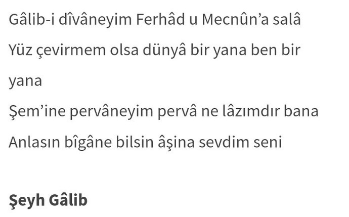 En sevdiğiniz şiirler hangileri?