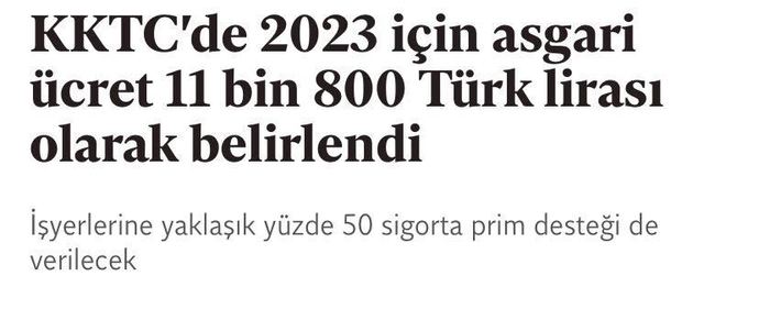 KKTCde yeni asgari ücret 11 bin 800 TL oldu! Tası tarağı toplayıp Kıbrıs’a göçsek alırlar mı?