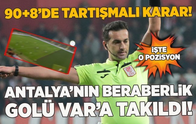 Yine bir rezalet! Antalyaspor - Fenerbahçe maçında hakem skandalı, ve antalyasporun net golü bu rezil var yüzünden verilmedi! ?