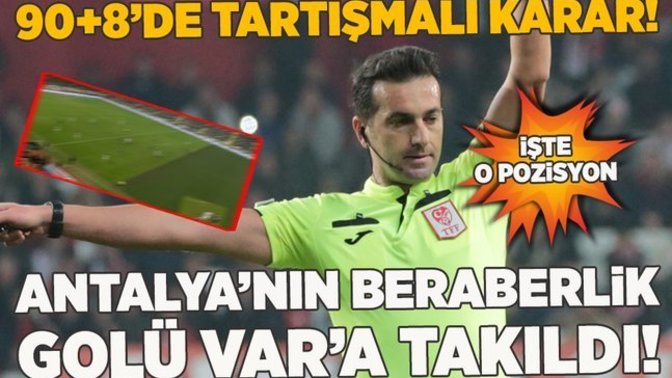 Yine bir rezalet! Antalyaspor - Fenerbahçe maçında hakem skandalı, ve antalyaspor'un net golü bu rezil var yüzünden verilmedi! ?