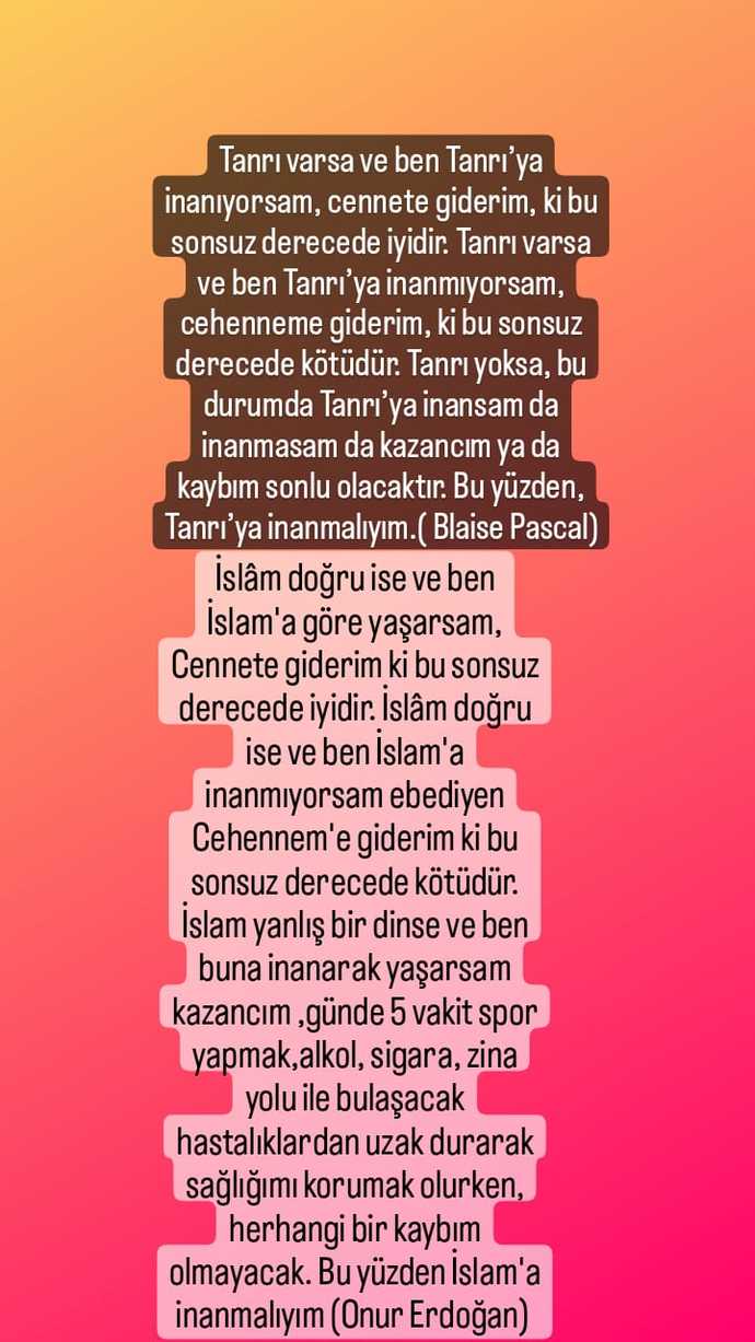 Pascal Kumarını İslama uyarlayınca çok mantıklı gelmiyor mu 😀?