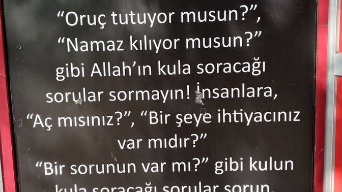Müslümanlığı böyle yaşayan var mı ?