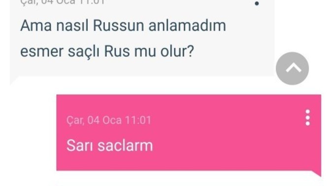 Arkadaşıma neden boyle yazdılar?