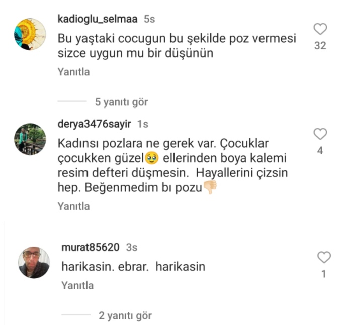 Ebrar Alya Demirbilek in Instagram da paylaştığı son resim nasıl sizce?