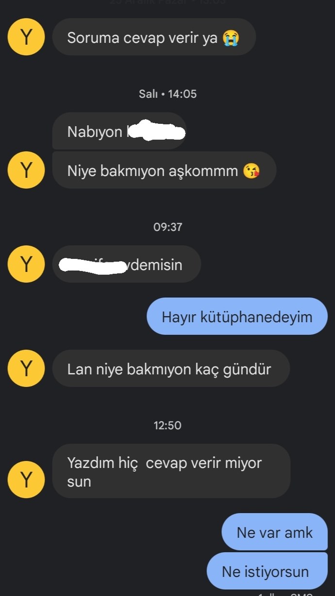 Bu kızın benimle derdi ne?