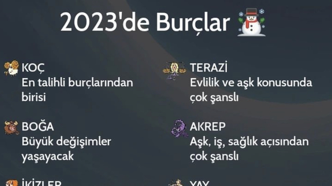 2023’de Burçlar ✨ Senin burcun hangisi?