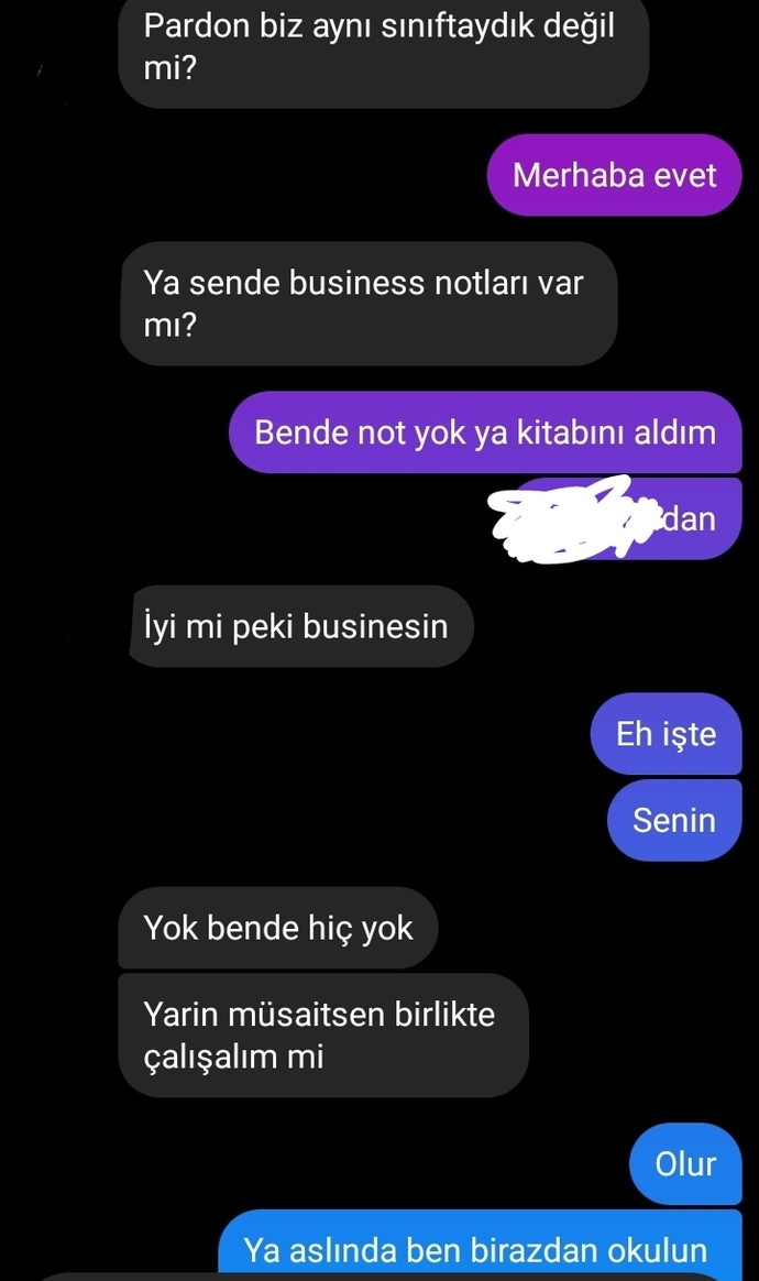 Bana yürüyor olabilir mi? Yoksa not için mi yanaşıyor?