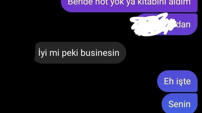 Bana yürüyor olabilir mi? Yoksa not için mi yanaşıyor?