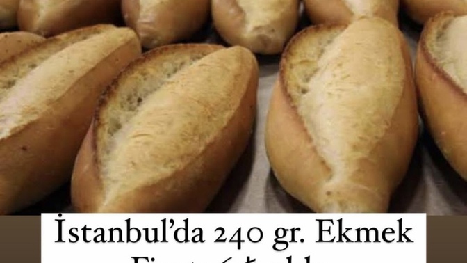 İstanbul’da 240 gr ekmek Fiyatı 6 TL oldu! Bu insanlar taş mı yesin artık?