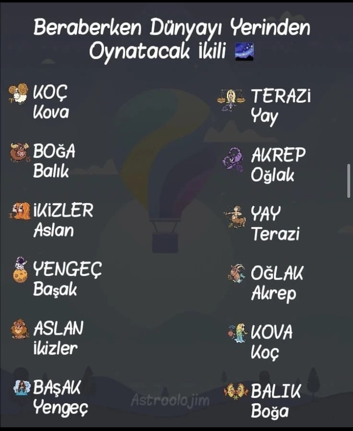 Hangi burçlar beraber iken dünyayı yerinden oynatır?