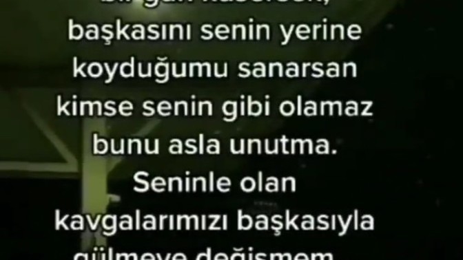Sevdiğiniz kişiyle olan kavgalarınızı, başkasıyla gülmeye değişir misiniz?