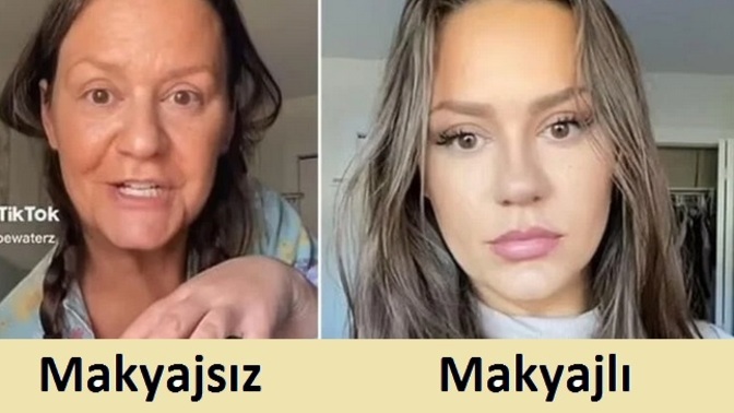 Chloe Fountain makyajsız ve makyajlı fotoğrafını paylaştı! Sizce makyaj bu kadar değiştirebilir mi?