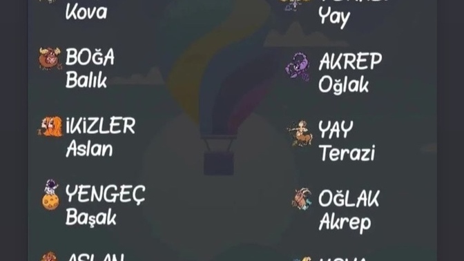 Sizin en iyi anlaştığınız burç nedir?