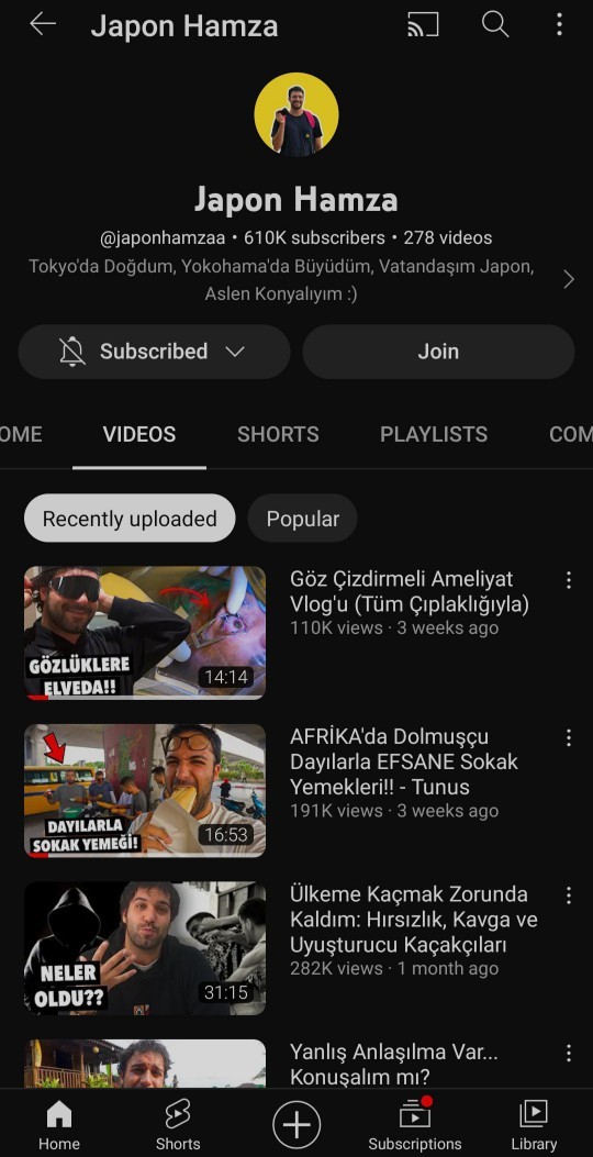 Uzun süredir takip ettiğiniz beğendiğiniz YouTuber var mı?