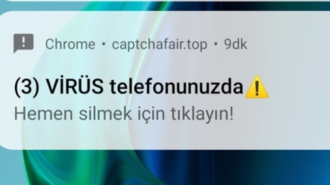 Telefonumda bu çıktı. Bunun anlamı ne?
