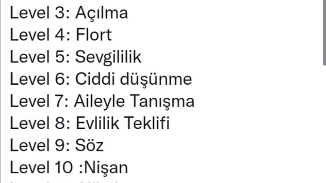 Aşkta kaçıncı levelde kaldın ya da devam ediyorsun?