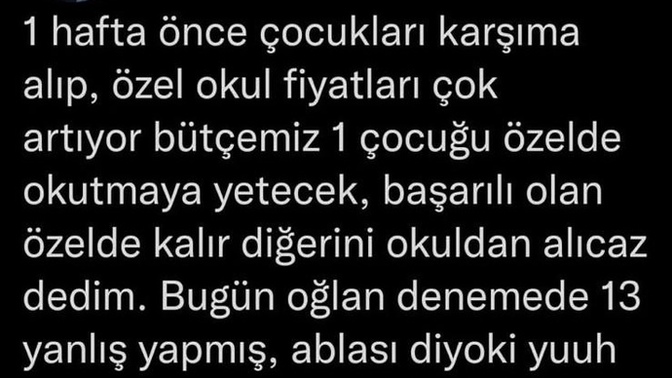 Özel okul fiyatları hakkındaki fikriniz ne?