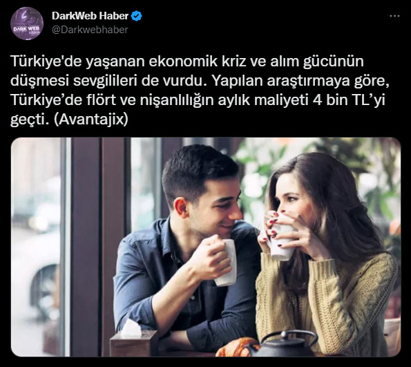 Flörtünüzle aylık kaç TL harcıyorsunuz?