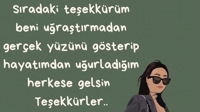 Sıradaki teşekkürün kime gelsin😄?