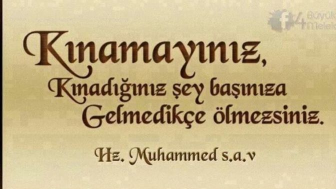 Kınadığınız şey sizin başınıza geliyor mu?